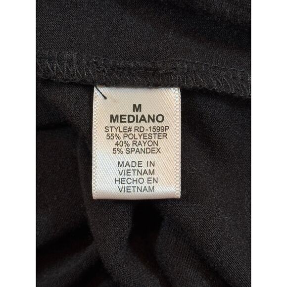 Women's Zenana Premium Long-Sleeve, Pleated Boatneck Shift Dress, Medium, Black - Picture 9 of 10